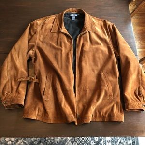 Suede Polo Jacket